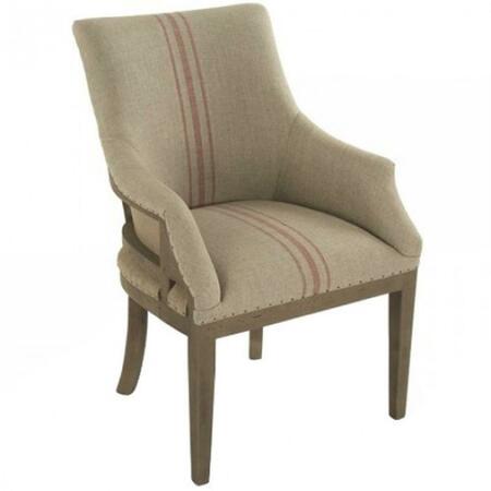 D2D TECHNOLOGIES Liberte Deconstructed Arm Chair, Khaki & Red D23284725
